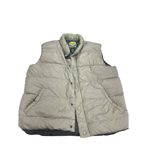 Cabelas outdoor gear goose down green vest size Large Regual SKU 3038 - Picture 1 of 14